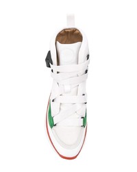 weiße hohe Sneakers aus Segeltuch von Chloé