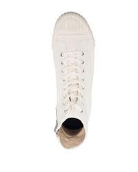 weiße hohe Sneakers aus Segeltuch von Kenzo