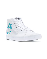 weiße hohe Sneakers aus Segeltuch von Omc