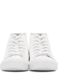 weiße hohe Sneakers aus Segeltuch von rag & bone