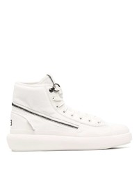 weiße hohe Sneakers aus Segeltuch von Y-3