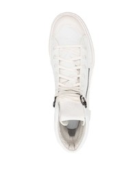 weiße hohe Sneakers aus Segeltuch von Y-3