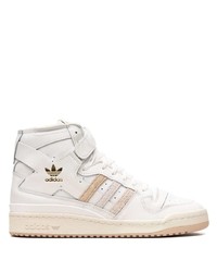 weiße hohe Sneakers aus Wildleder von adidas