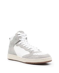 weiße hohe Sneakers aus Wildleder von Polo Ralph Lauren