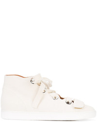weiße hohe Sneakers aus Wildleder von Derek Lam