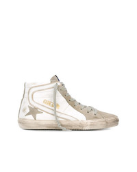 weiße hohe Sneakers aus Wildleder von Golden Goose Deluxe Brand