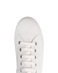 weiße hohe Sneakers aus Wildleder von Ann Demeulemeester