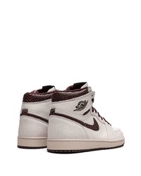 weiße hohe Sneakers aus Wildleder von Jordan
