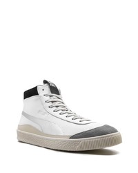 weiße hohe Sneakers aus Wildleder von Puma