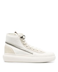 weiße hohe Sneakers aus Wildleder von Y-3