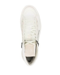 weiße hohe Sneakers aus Wildleder von Y-3