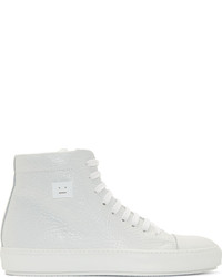 weiße hohe Sneakers von Acne Studios