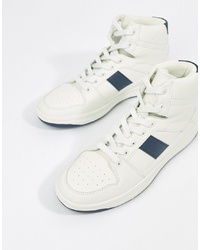 weiße hohe Sneakers von ASOS DESIGN
