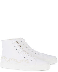 weiße hohe Sneakers von Simone Rocha