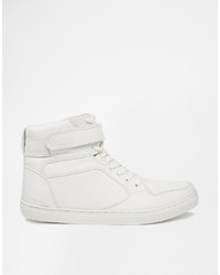 weiße hohe Sneakers von Asos