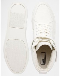 weiße hohe Sneakers von Asos