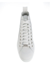 weiße hohe Sneakers von Jimmy Choo