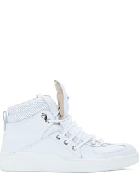 weiße hohe Sneakers von Dolce & Gabbana