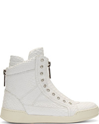 weiße hohe Sneakers von DSQUARED2