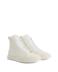 weiße hohe Sneakers von Giuseppe Zanotti