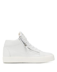 weiße hohe Sneakers von Giuseppe Zanotti