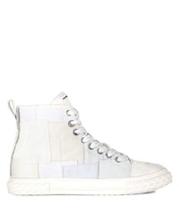 weiße hohe Sneakers von Giuseppe Zanotti