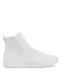 weiße hohe Sneakers von Giuseppe Zanotti