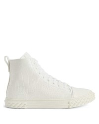 weiße hohe Sneakers von Giuseppe Zanotti