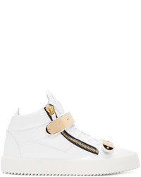 weiße hohe Sneakers von Giuseppe Zanotti