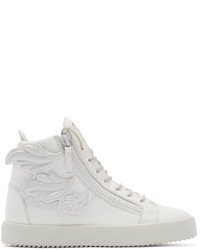 weiße hohe Sneakers von Giuseppe Zanotti