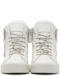 weiße hohe Sneakers von Giuseppe Zanotti