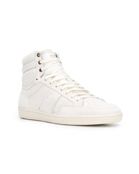 weiße hohe Sneakers von Saint Laurent