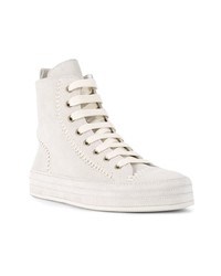 weiße hohe Sneakers von Ann Demeulemeester