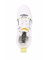 weiße hohe Sneakers von Moschino