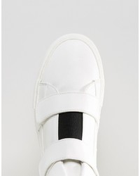 weiße hohe Sneakers von Asos