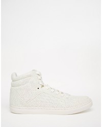 weiße hohe Sneakers von Asos