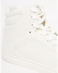 weiße hohe Sneakers von Asos