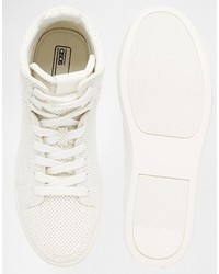 weiße hohe Sneakers von Asos