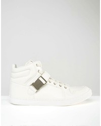 weiße hohe Sneakers von Asos