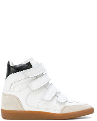 weiße hohe Sneakers von Isabel Marant