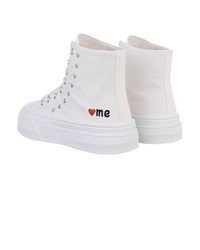 weiße hohe Sneakers von Ital-Design