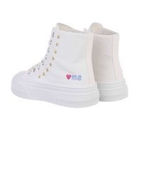 weiße hohe Sneakers von Ital-Design