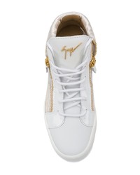 weiße hohe Sneakers von Giuseppe Zanotti Design