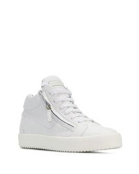 weiße hohe Sneakers von Giuseppe Zanotti