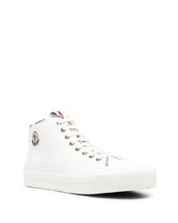 weiße hohe Sneakers von Moncler