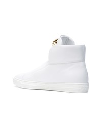 weiße hohe Sneakers von Versace