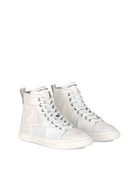 weiße hohe Sneakers von Giuseppe Zanotti