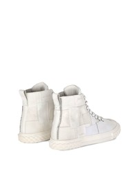 weiße hohe Sneakers von Giuseppe Zanotti