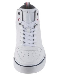weiße hohe Sneakers von Tommy Hilfiger