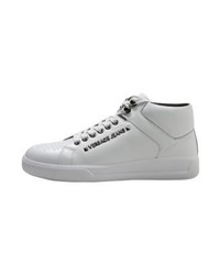 weiße hohe Sneakers von Versace